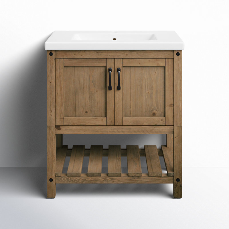 Ensemble de meuble-lavabo simple 30 po Radstock, Naturel antique