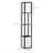 Homcom Modern Floor Lamp With Shelves & Dual Ambient Lighting, Tall Standing Lamp For Living Room, Bedroom With Fabric Lampshade (Bulb Not Included), Black