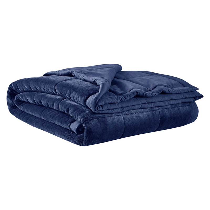 Couverture réversible en duvet HeiQ Smart, Très grand lit, Marine