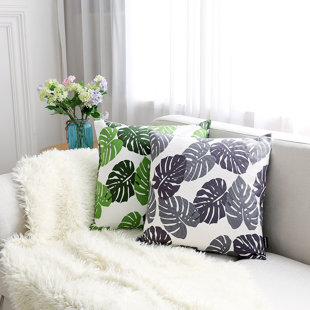 Housse de coussin carrée Joy Fish (Ensemble de 2)