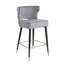 Tabouret à hauteur de comptoir rembourré en velours de style contemporain Woker Furniture