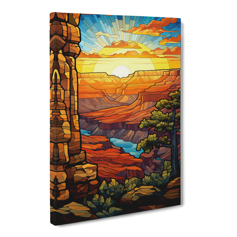 Grand Canyon Nouveau No.2 - Print, 76cm H x 50cm W x 3cm D