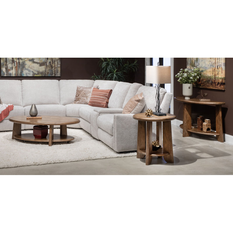 Fyfe Oval Cocktail Table With Casters