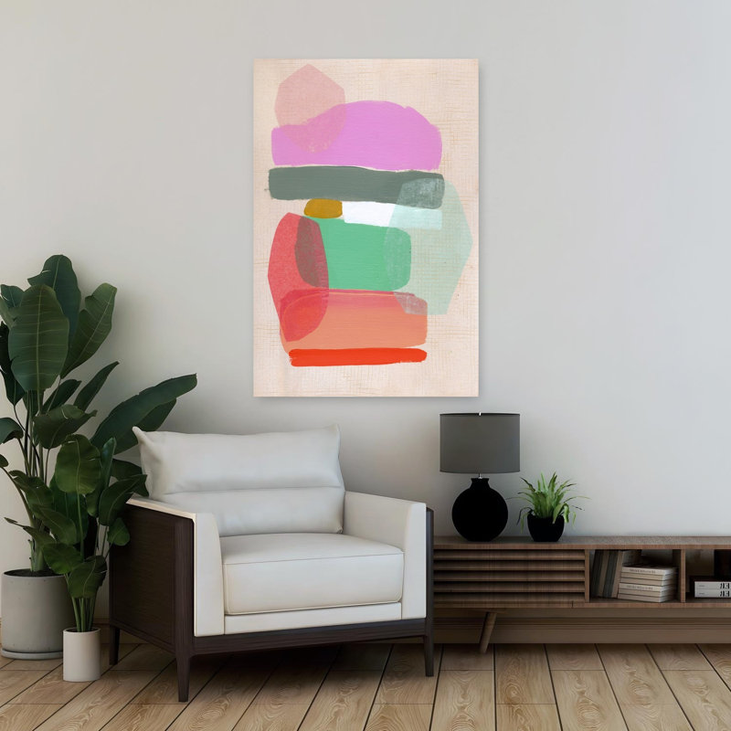 Art contemporain, art contemporain abstrait, H 36 po x l 24 po