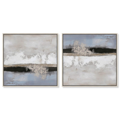 Graphite Depth II Set Canvas Minimalism Abstract by Art Remedy