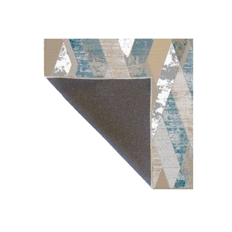 Tapis décoratif doux à motif géométrique, Tapis de couloir 2 pi 6 po x 6 pi 7 po inclus