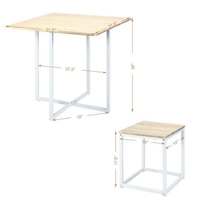 Jesenof 4 - Person Four Leg Dining Set