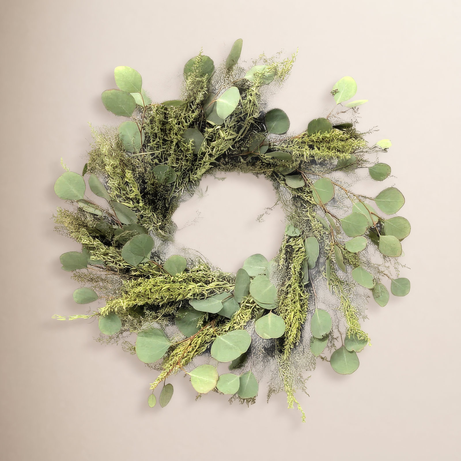 Dried Sylvan Glade Floral Spring Wreath, 30" H x 30" W x 6" D