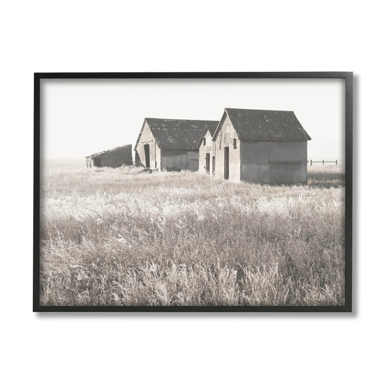 Art de giclée champêtre, Giclée encadrée noir minuit, H 11 po x l 14 po x P 1,5 po