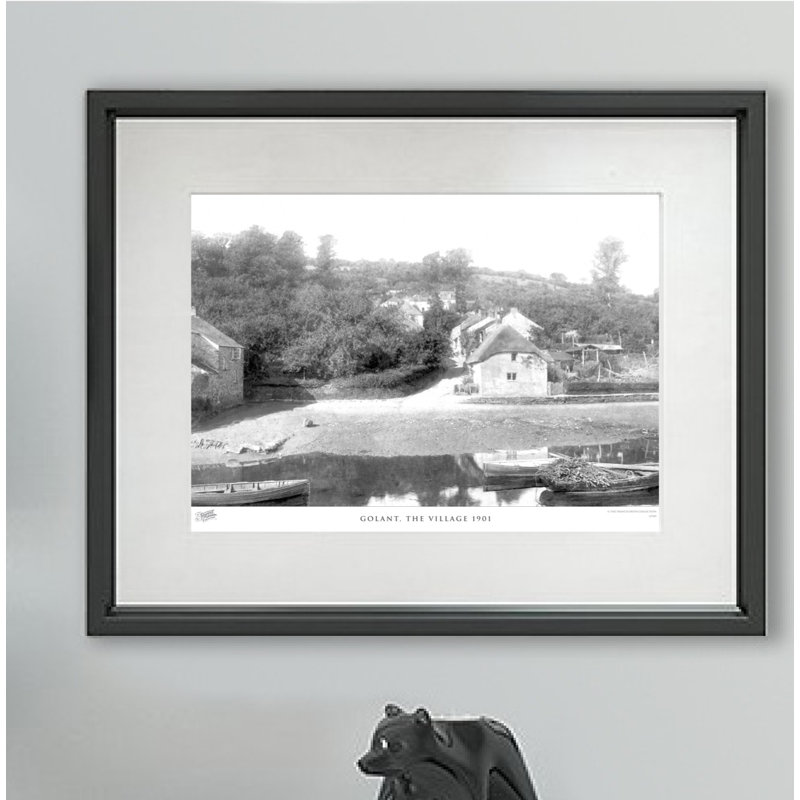 Golant, The Village 1901 - Single Picture Frame Print, 45cm H x 60cm W x 2.3cm D