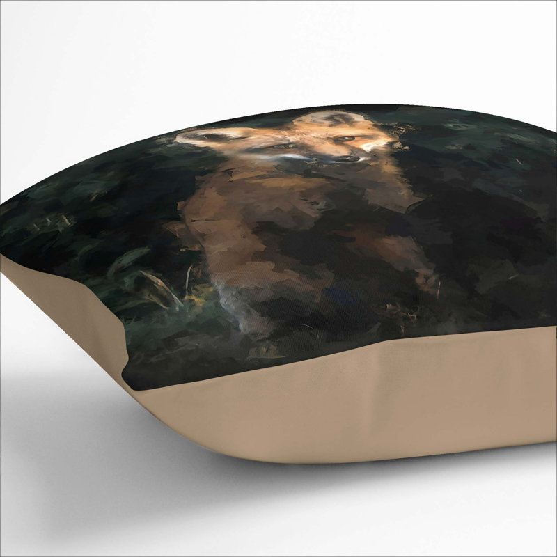 Square Throw Cushion, Stone, 40cm H x 40cm W x 15cm D