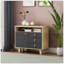 Buffet décoratif 1 porte en bois massif Stier