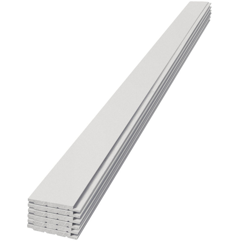 6-Foot Primed White Radiata Pine Shiplap Boards