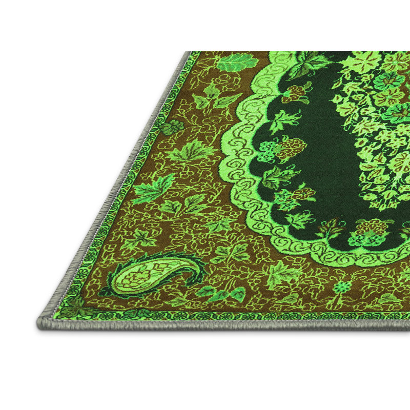 Washable Oriental Indoor Rug, Rectangle 4' x 6'