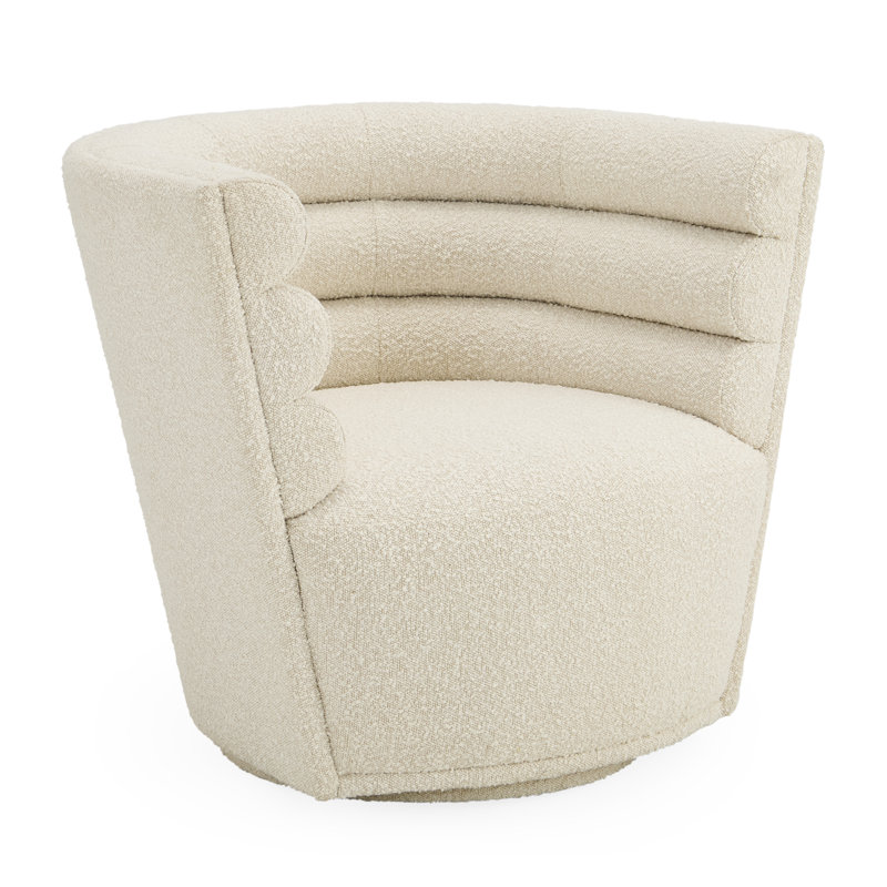 Fauteuil club pivotant Maxime, Boucle Olympus avoine