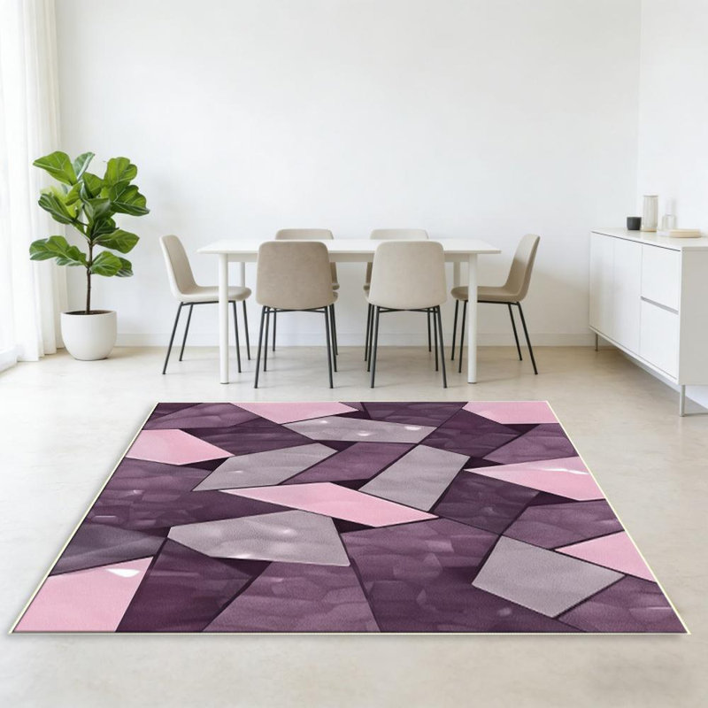Geometric Pattern Area Rug, Soft And Lightweight, Suitable For All Seasons, Easy To Maintain And Easy To Clean, Machine Washable Carpet Floor Mat, Living Room, Bedroom, Hallway, Balcony, Patio, Room Decor, Home Decor, Outdoor Decor