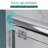 60" X 72" Double Sliding Doors with Double-handle towel rack and 1/4" Tempered Glass, Chrome-120019270