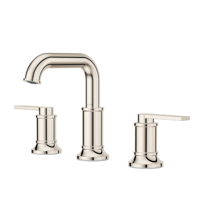 Robinet de salle de bain espacé à 2 poignées 8 po en nickel poli Colfax, Polished Nickel