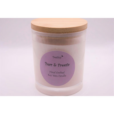 Glass Jar Candle with Holder