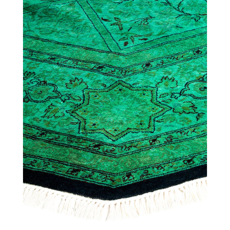 Fine Vibrance One-of-a-Kind 7' 1" x 7' 1" Hand Knotted Area Rug
