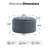 27.5'' Upholstered Round Tufted Ottoman With Storage-332046408