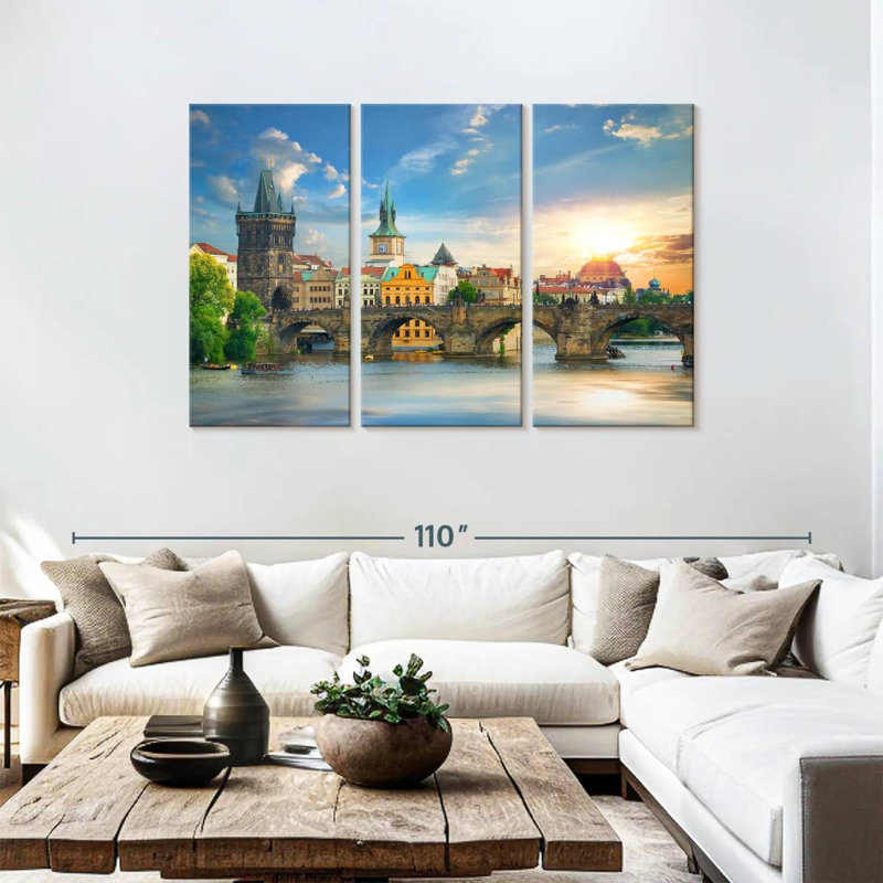 Lilie Charles Bridge, 48" H x 74" W