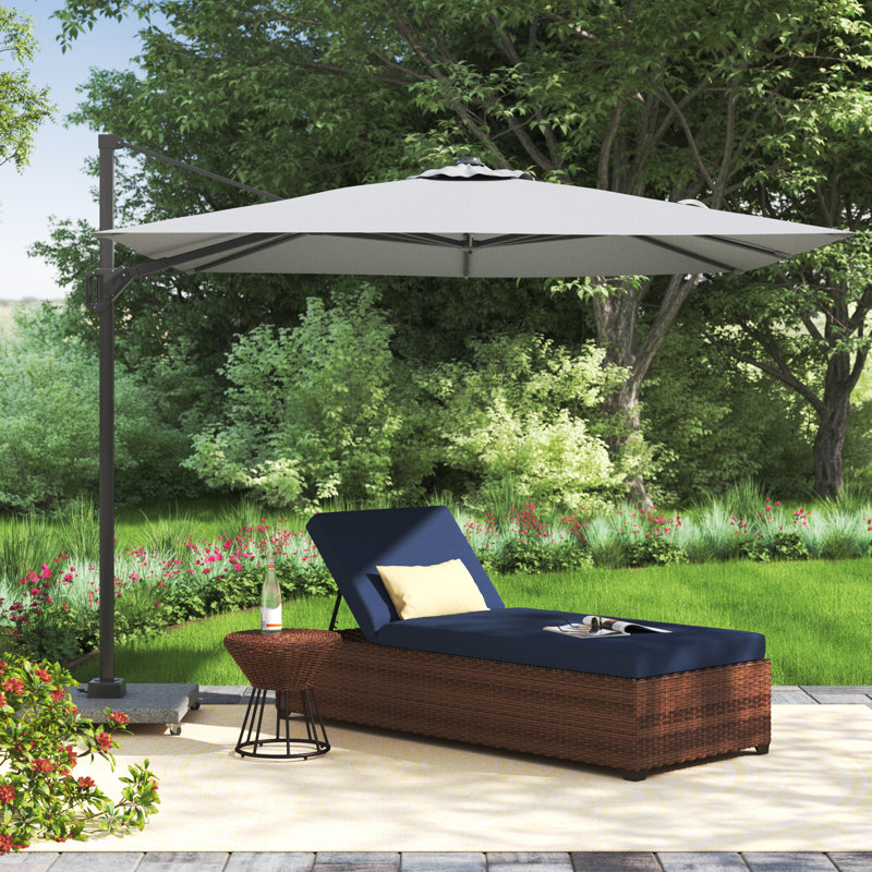 Aarne 270cm Cantilever Parasol, Light Grey