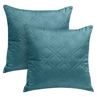 Aspire Homeware Diamond-Pattern Square Velvet Cushion Cover