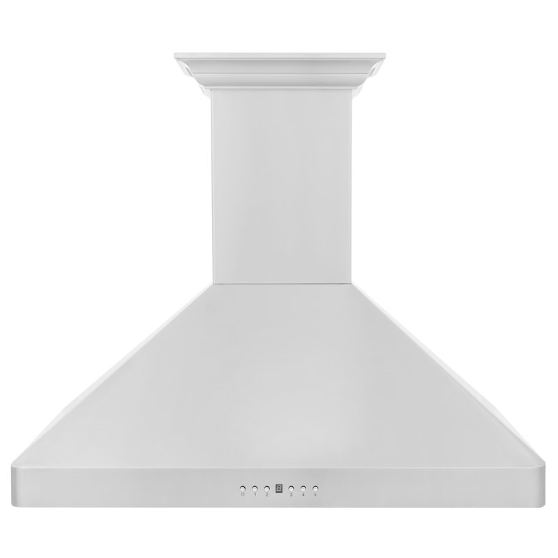 30" Crown Sound 400 CFM Ducted Wall Mount Range Hood in Silver, 30"