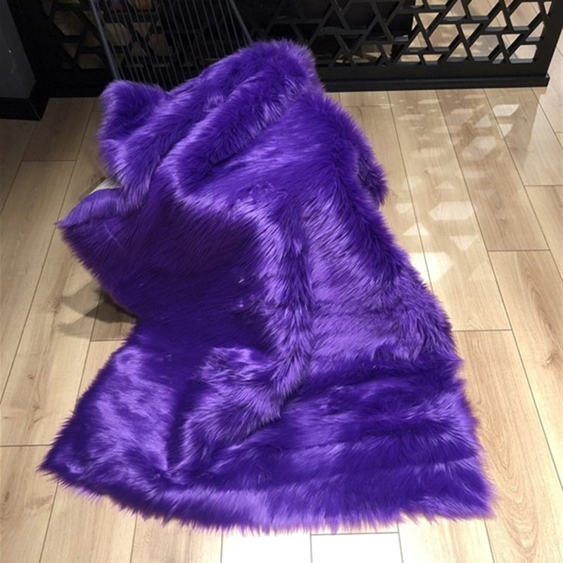 Tapis touffeté en polyester de couleur unie Nault, Rectangle 2 pi 6 po x 4 pi 11 po