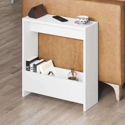 Beeler Modern Slim Compact Side Table