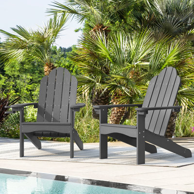Chaise Adirondack en plastique Hackneyville