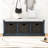 Rustic Storage Bench with 3 Rattan Baskets and Removable Cushion-1193220104
