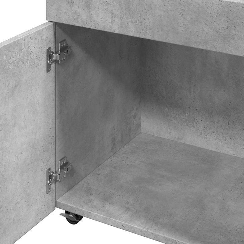 Shuan 50 cm Mini Bar Cabinet, Concrete Grey