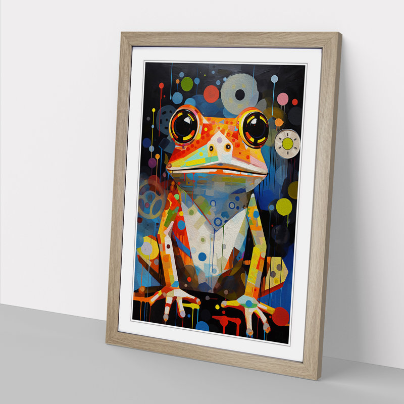 Single Picture Frame Print on Wood, Oak Framed, 64cm H x 46cm W
