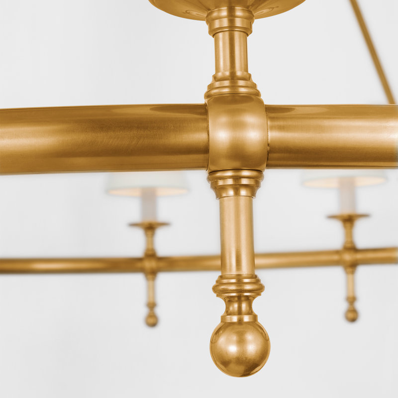 Classic 20 - Light Chandelier, Antique-Burnished Brass