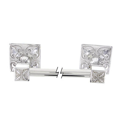 Fleur De Lis Wall Mounted Towel Bar