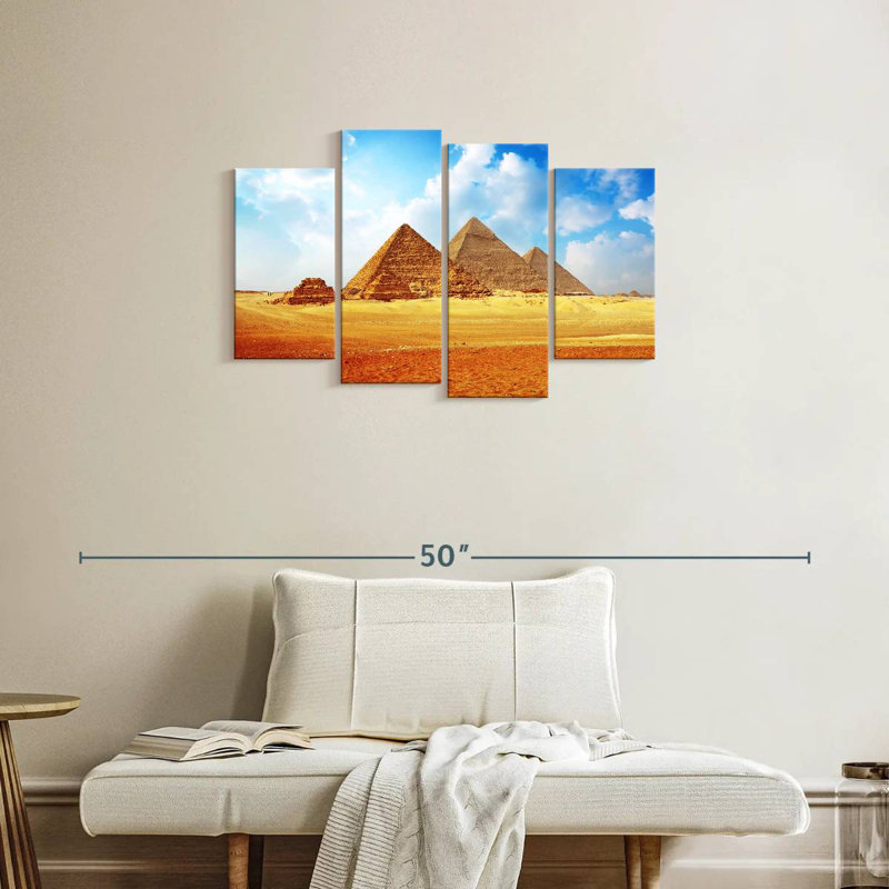Ancient Pyramids Of Giza, 22" H x 36" W