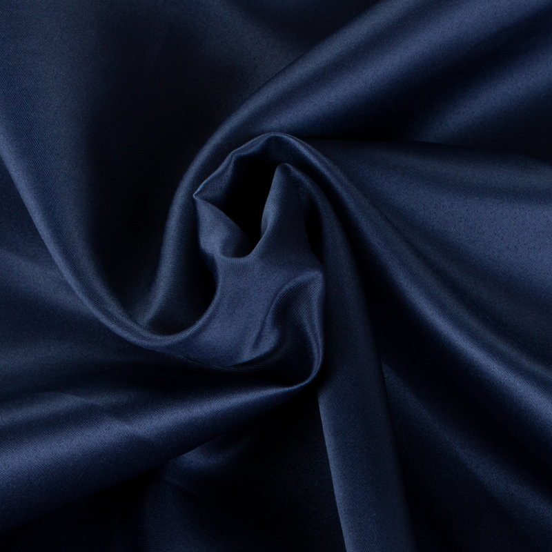 3 Pieces Duvet Cover Set, Satin Comforter Cover Set with Hidden Zipper Design - NTBAY, King Duvet Cover + 2 Shams, Navy Blue