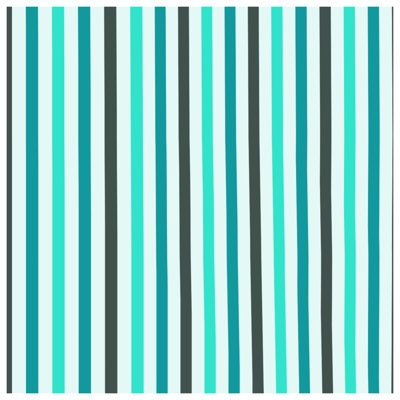 Vertical Blue Stripes Bath Mat