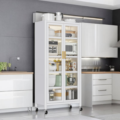 Open-Door Kitchen Shelving