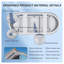 Baignoire autoportante en acrylique de 59 pouces, baignoire ovale blanc brillant avec certification cUPC