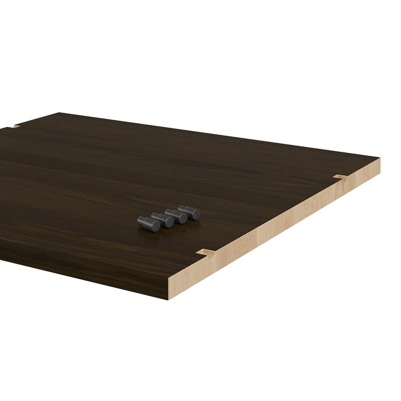 Tablettes réglables pour garde-robe 100% bois massif seulement - ensemble de 4 pour système d'organisation de garde-robe Kyle