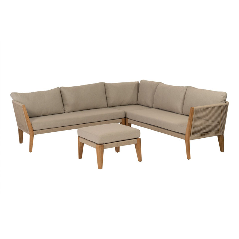 Damary 5 Seater Sofa Seating Group, Beige