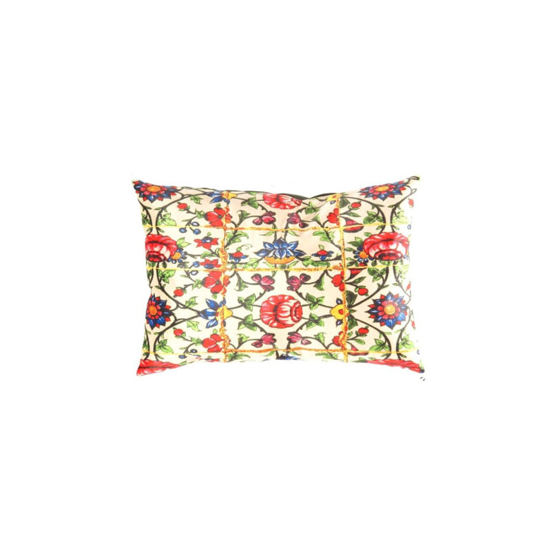 Persian Velvet Silk Lumbar Rectangular Throw Pillow Cover & Insert