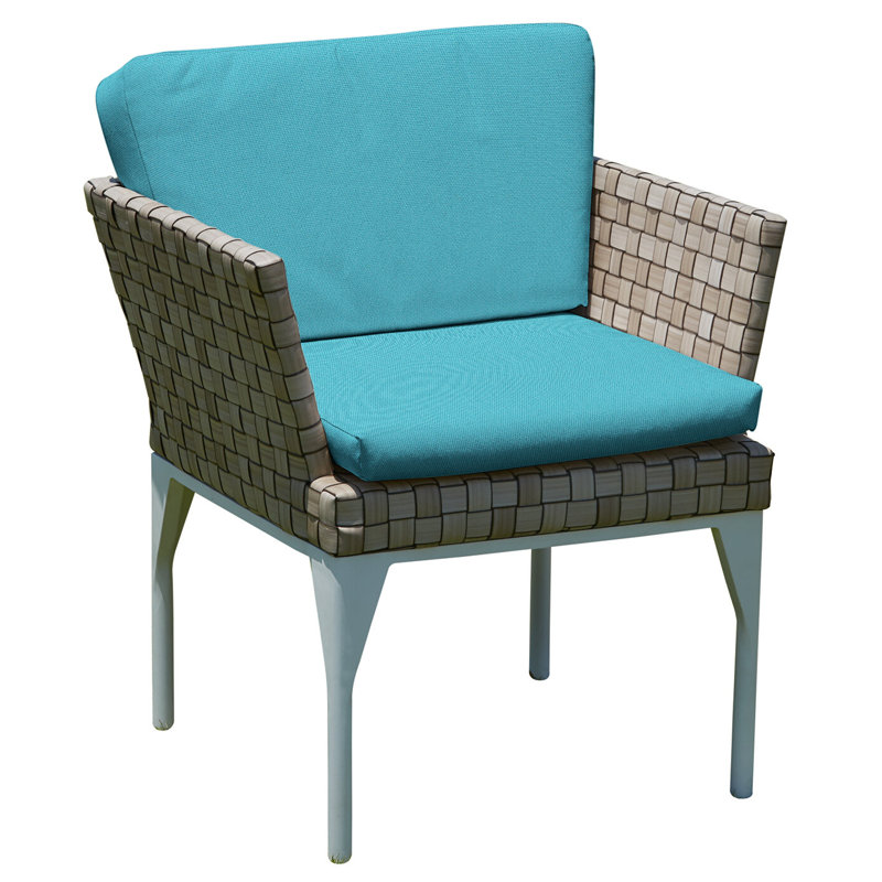Outdoor Dining Armchair, Canvas Aruba Sunbrella® Canvas