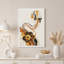 Toile abstraite beige et brune-213692671
