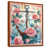 Toile avec cadre flottant brun