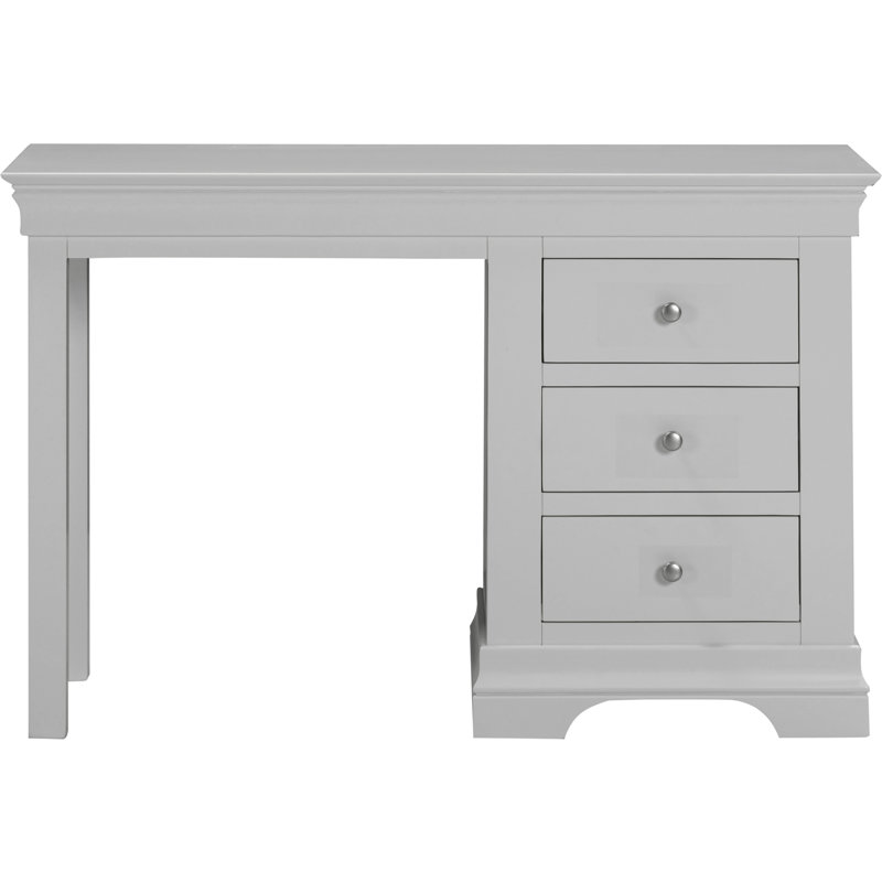 Melchior 3 Drawer Dressing Table , Pebble Grey