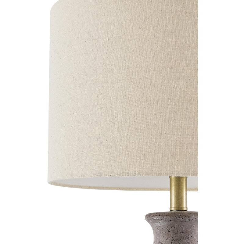 Lampe de table Cerria, Gris, Beige